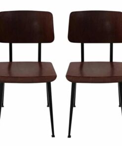A set of 2 Galvanitas Plywood Chairs, Mid Century Modern