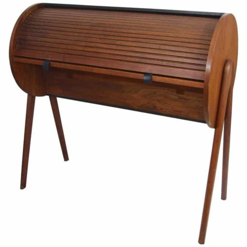 Mid Century Modern Rolltop Desk- 20th century- styylish