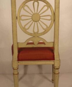 Four Gustavian Chairs- back- styylish