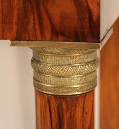 19th Century Empire Console- brass capitals- styylish