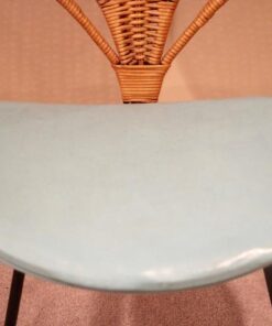 Mid-Century Style Rattan Ribbon Chair- seat- styylish