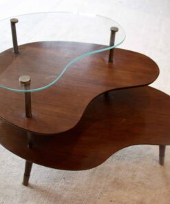 Mid century side table- top view- styylish