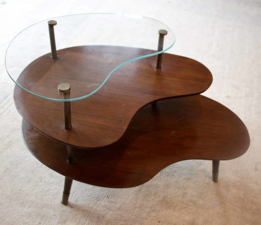 Mid century side table- top view- styylish