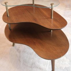 Mid century side table- side view- styylish