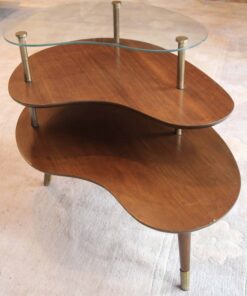 Mid century side table- side view- styylish