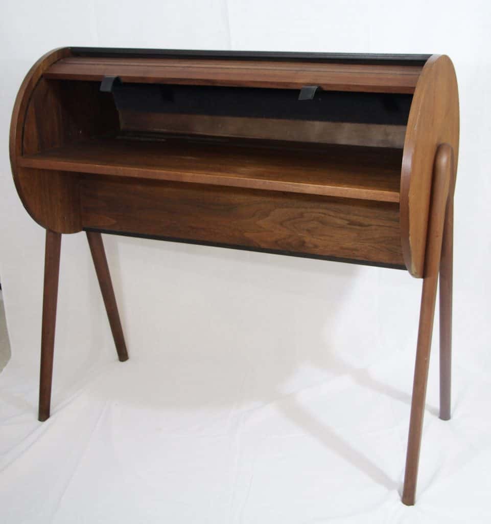 Mid Century Modern Rolltop Desk- front- styylish