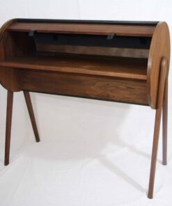 Mid Century Modern Rolltop Desk- front- styylish
