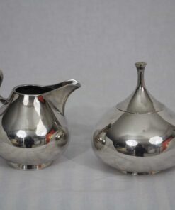 Chrome Coffee and Tea Set- milk and sugar- styylish