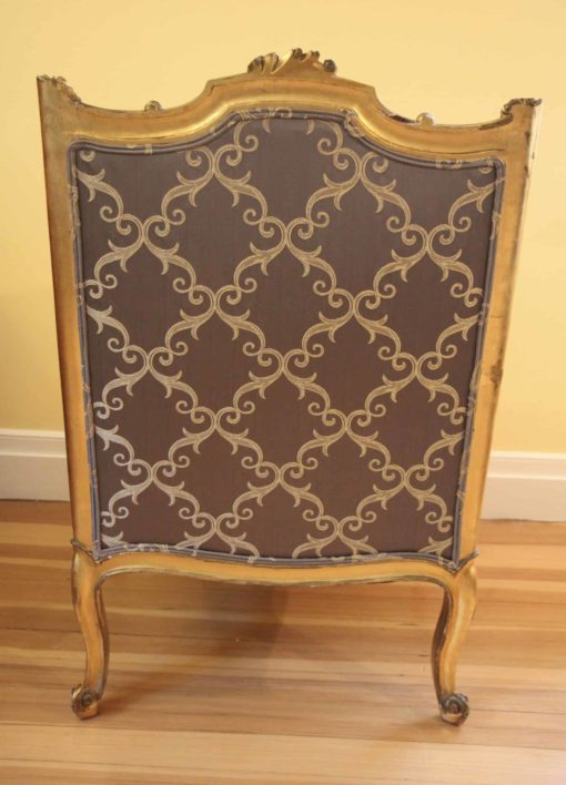 19th Century Gilded Wood Bergere- back- styylish