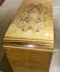 Mid Century Burled Olive Credenza- side- styylish