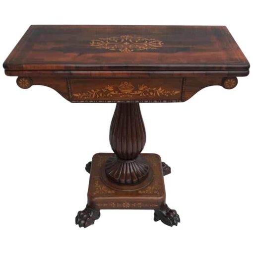 English Regency Card Table- 19th century- styylish