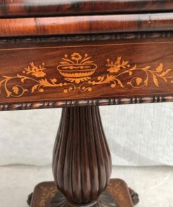English Regency Card Table- closeup- styylish
