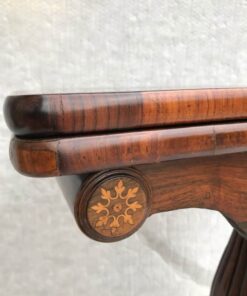 English Regency Card Table- marquetry- styylish