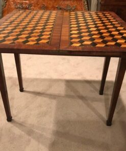 French Antique Card Table- open side- styylish
