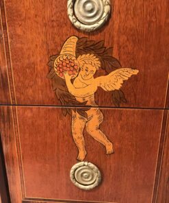 Gustavian Commode Sweden- closeup left drawers- styylish