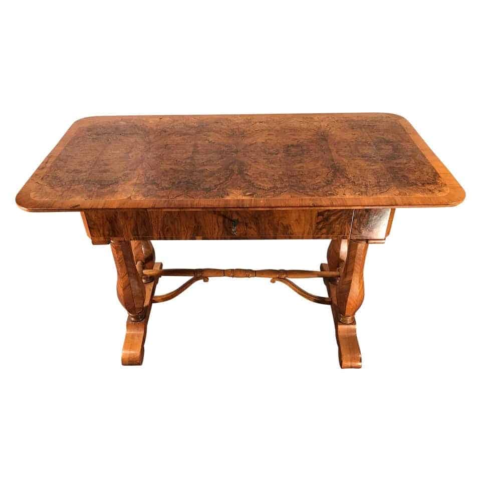 Biedermeier Walnut Desk- 19th century- styylish