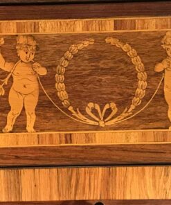 Italian Antique Drop Front Desk- marquetry- styylish