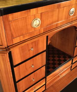 Neoclassical Secretaire- closeup interior- styylish