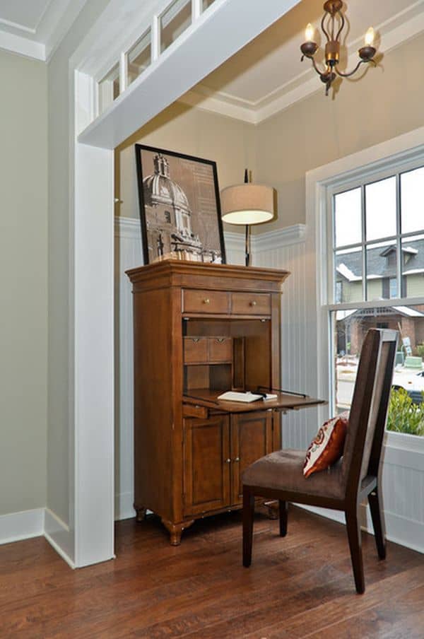 Baroque Period - A Cozy Work Space Using A Drop Front Desk