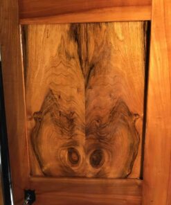 Biedermeier Wardrobe walnut- closeup door- styylish