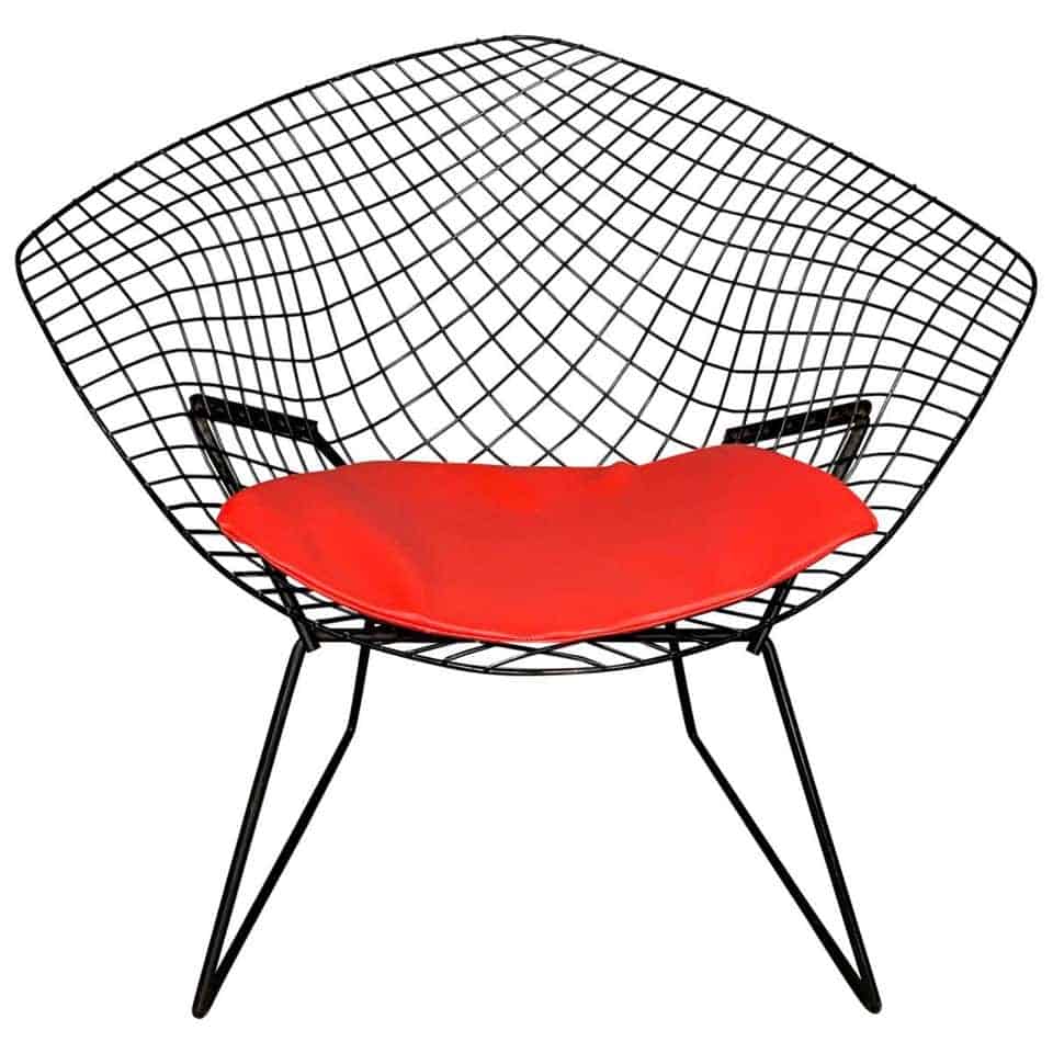 midcentury-furniture-harry-bertoia-diamond-chair-with-red-seat