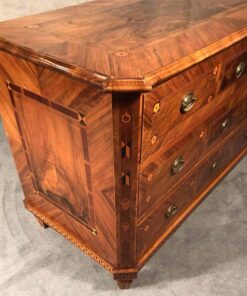 Louis XVI Commode walnut- three-quarters view- styylish