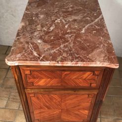 Antique Louis XVI Dresser- sideview with marble top- styylish