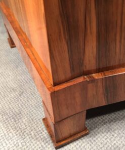 European Biedermeier Dresser- detail of corner- styylish
