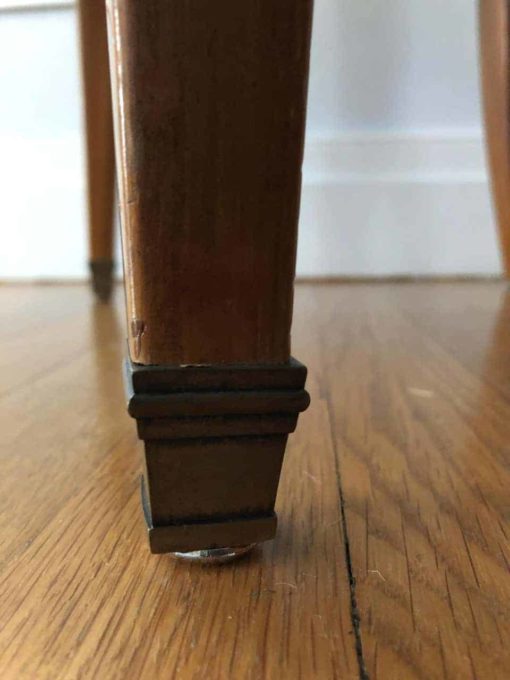 Set of four Biedermeier Chairs- detail of foot- styylish