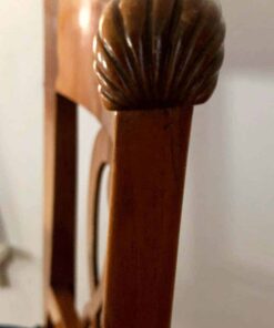 Set of four Biedermeier Chairs- detail of carving- styylish