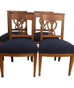 Set of four Biedermeier Chairs- walnut- styylish