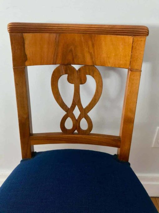 Set of four Biedermeier Chairs- seat back- styylish