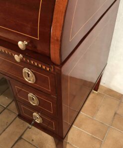 Louis XVI Cylinder Desk- three-quarter view- styylish