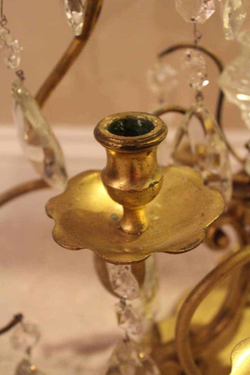 Cut Glass Candelabrum- candleholder- styylish