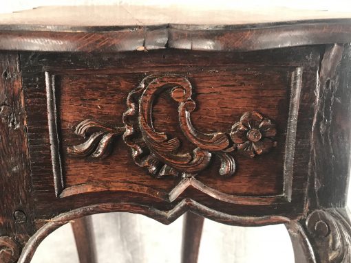 Baroque Side Table- detail of side- styylish