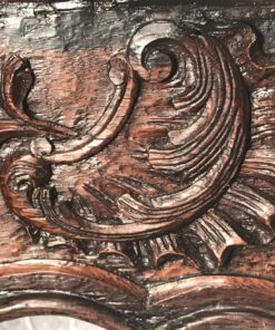 Baroque Side Table- detail of carved rocaille- styylish