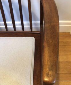 Mid century modern lounge chair- detail of armrest- styylish