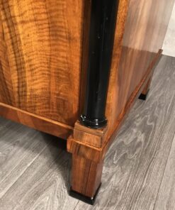 Biedermeier walnut chest- corner view- styylish