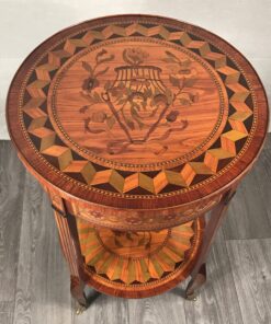 Antique side table- top and shelf- styylish