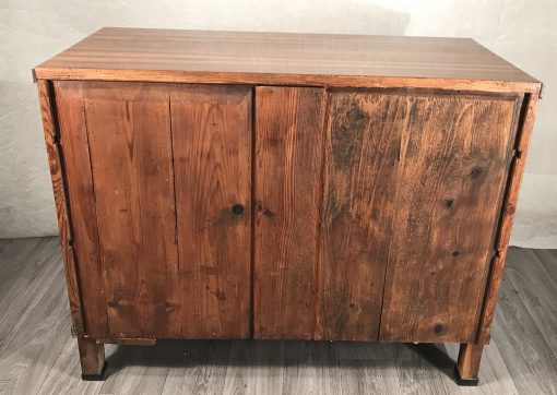 Biedermeier walnut chest- back view- styylish