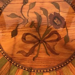 Antique side table- detail of lower shelf- styylish