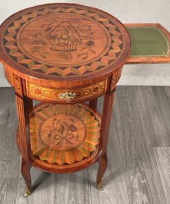 Antique side table- pull out shelf- styylish