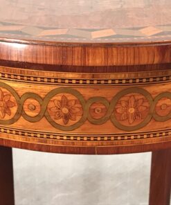 Antique side table- detail of apron- styylish