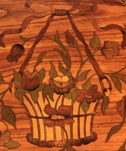 Antique side table- detail of top- styylish