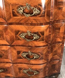 Baroque furniture- detail of drawers of a chest- styylish