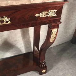 Console table mahogany- view of the right side- styylish