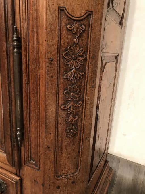 Antique armoire- carving details lower part- styylish