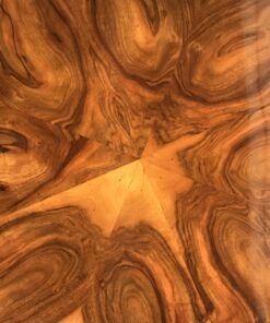 Baroque Center Table- walnut veneer detail- styylish