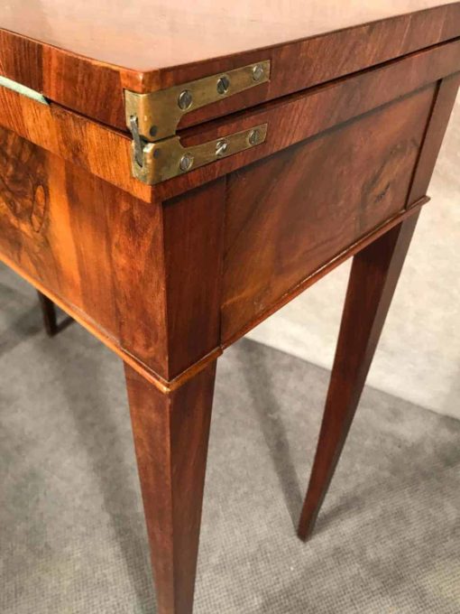 Biedermeier game table- corner view- styylish