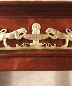 Console Table mahogany- brass fitting- styylish